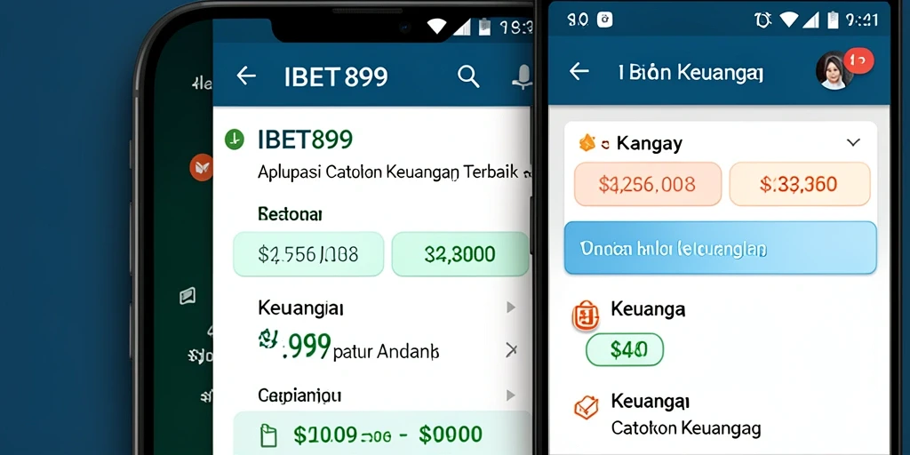Screenshot antarmuka IBET899 yang menampilkan fitur Catatan Keuangan.