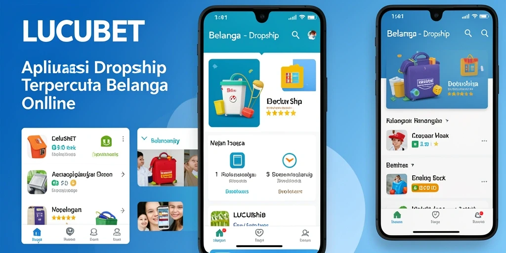 Antarmuka fungsional LUCUBET dalam sistem dropship.