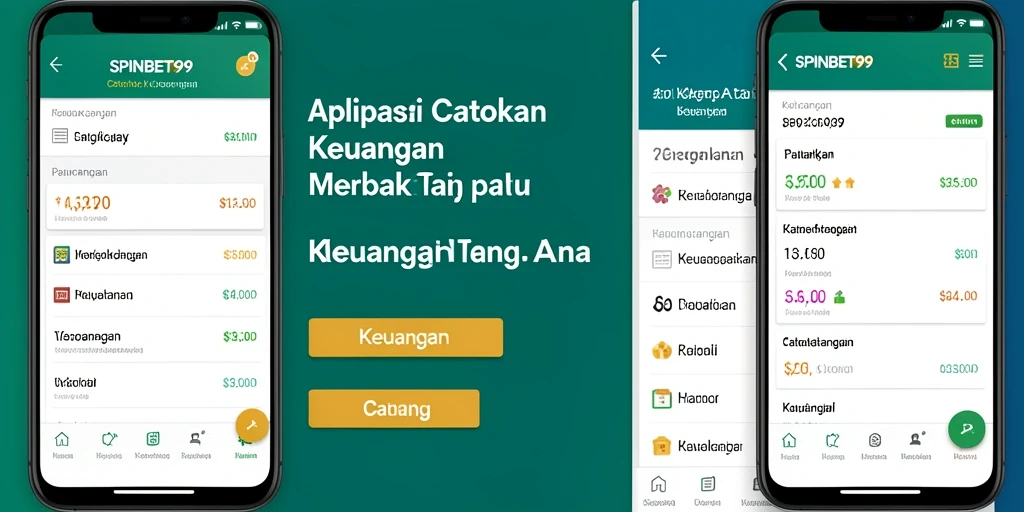 Tampilan antarmuka aplikasi Catatan Keuangan SPINBET99 yang intuitif.