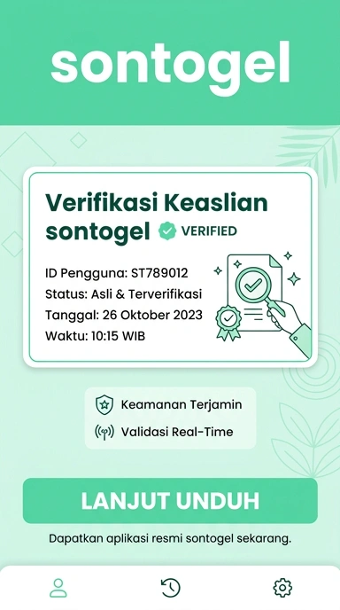 Tampilan kanal resmi sontogel